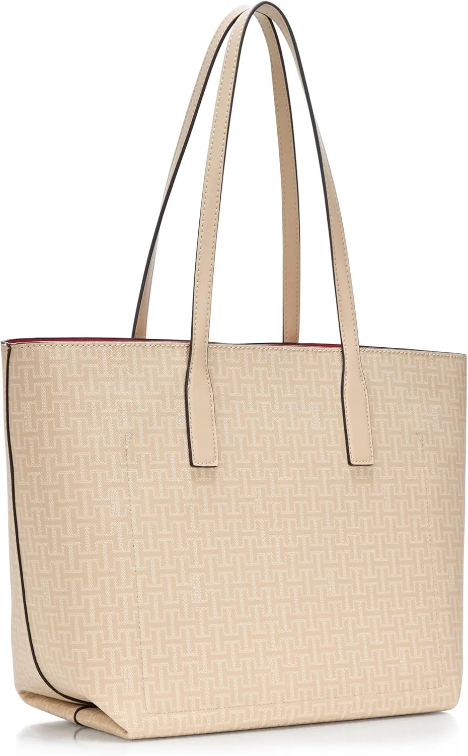 Halston Tara Signature Logo Open Top Tote