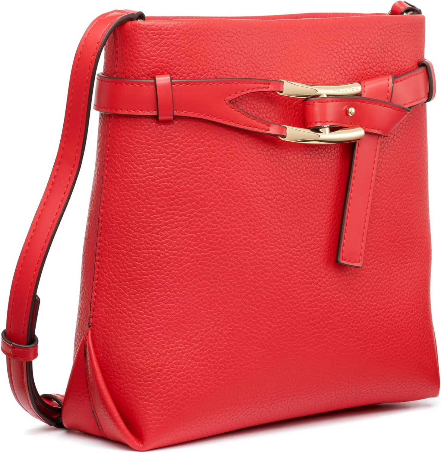 Halston Tasha Signature Logo Magnetic Snap Crossbody