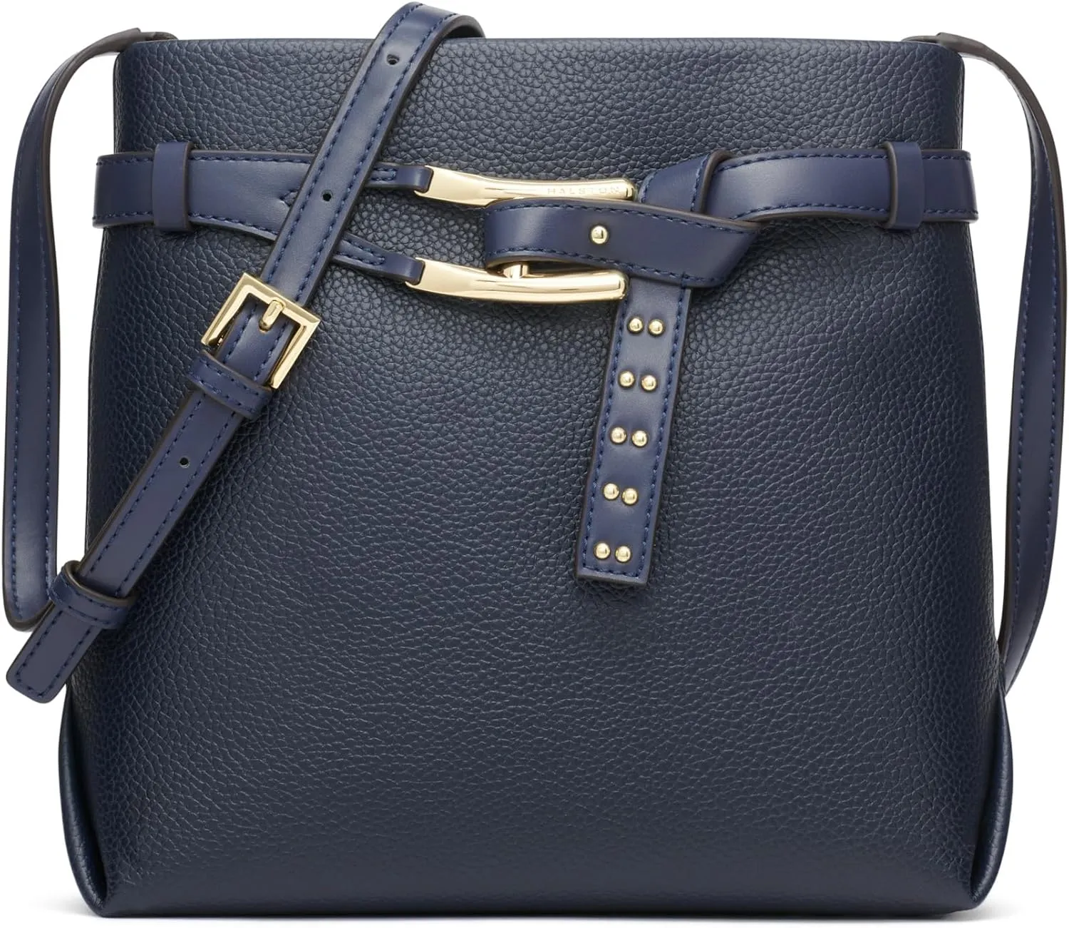 Halston Tasha Signature Logo Magnetic Snap Crossbody