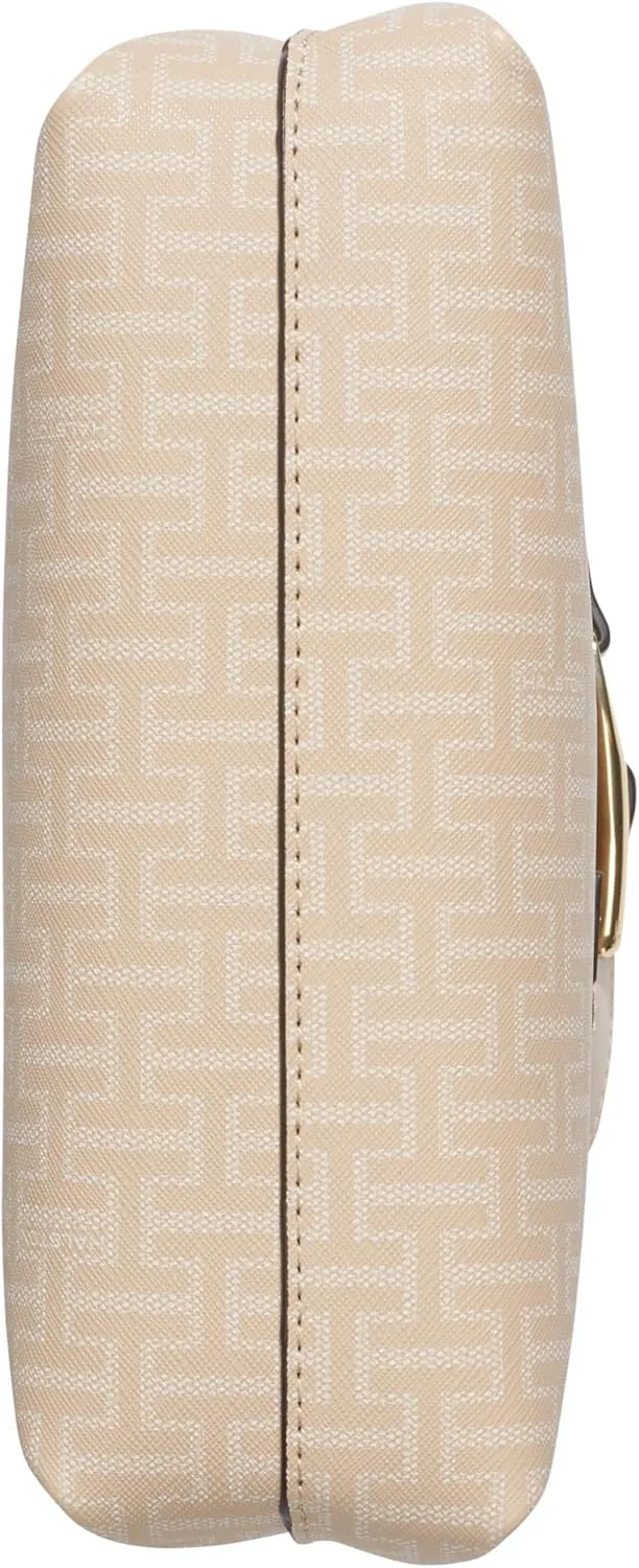 Halston Tasha Signature Logo Magnetic Snap Crossbody