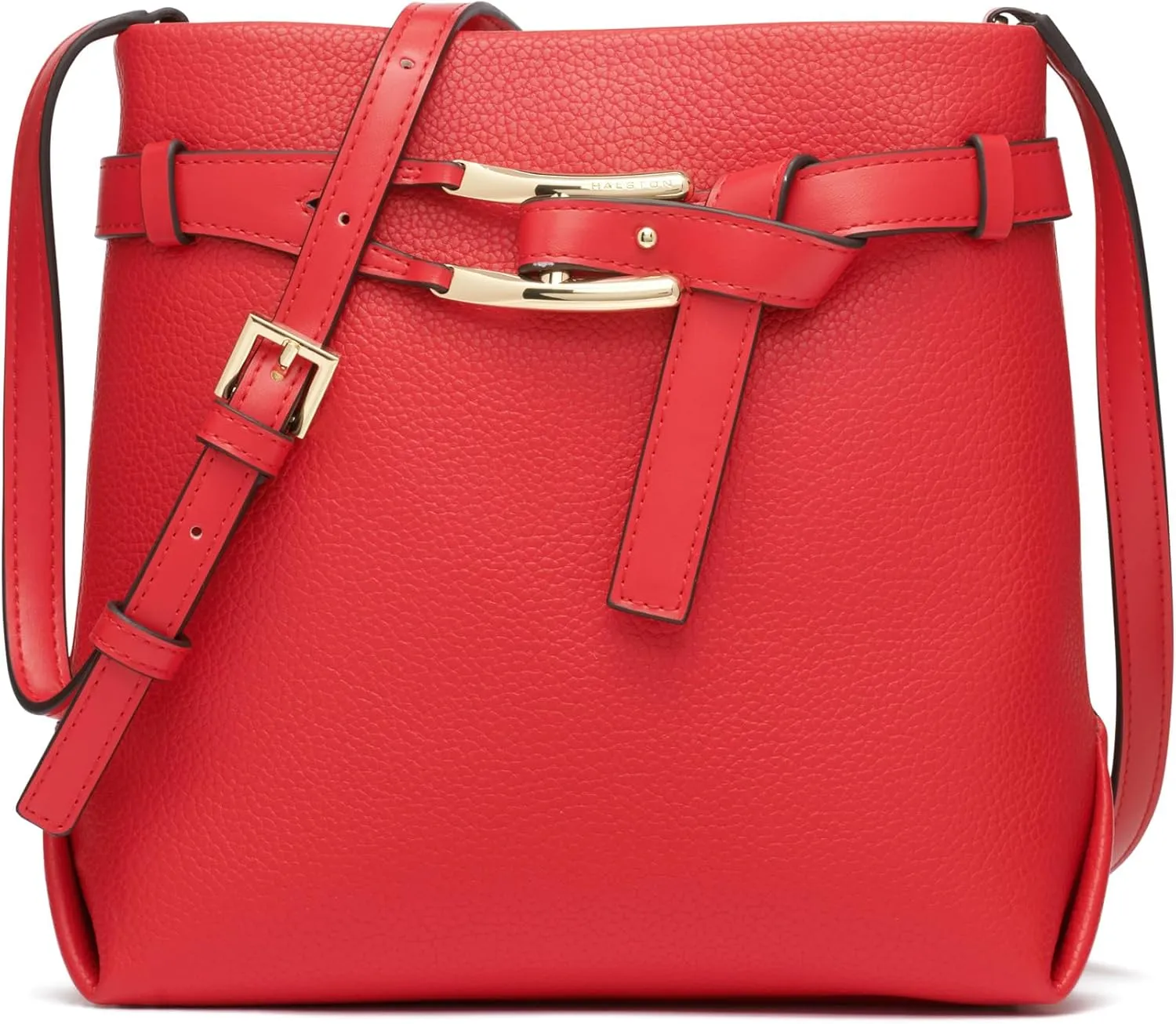 Halston Tasha Signature Logo Magnetic Snap Crossbody