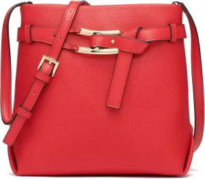 Halston Tasha Signature Logo Magnetic Snap Crossbody