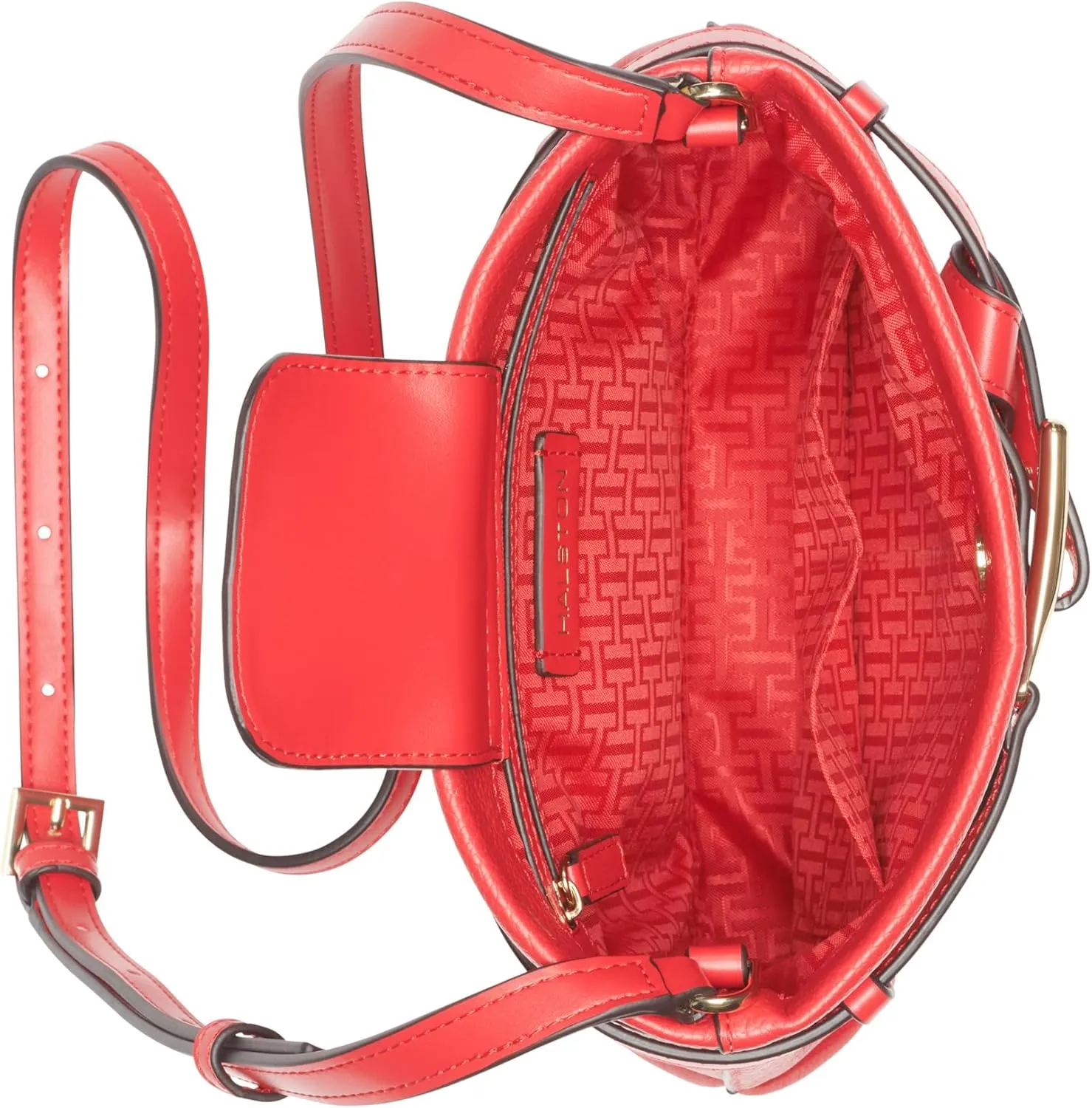Halston Tasha Signature Logo Magnetic Snap Crossbody