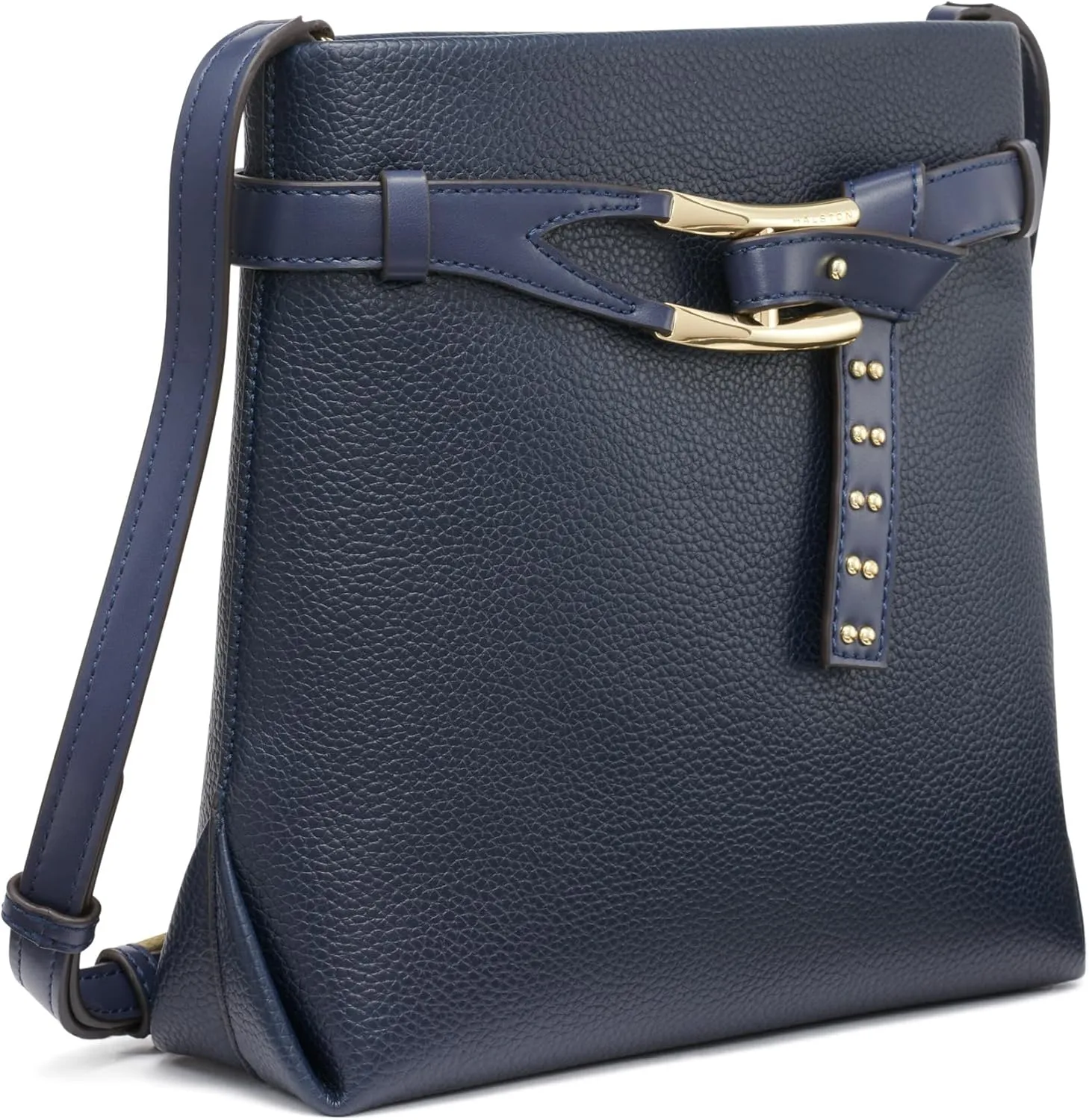 Halston Tasha Signature Logo Magnetic Snap Crossbody