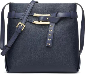 Halston Tasha Signature Logo Magnetic Snap Crossbody