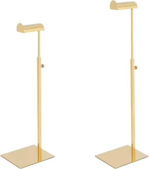 Handbag Display Stand - 2 Pack Stainless Steel Purse Display Stand Hanging Hook Stands Adjustable Height Table Ornament Display Stand for Home Store Boutique Counter