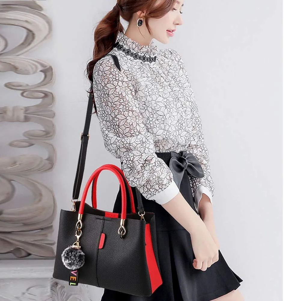 Handbag Fashion Ladies Tote Bag PU Leather Crossbody Bags Messenger Bag