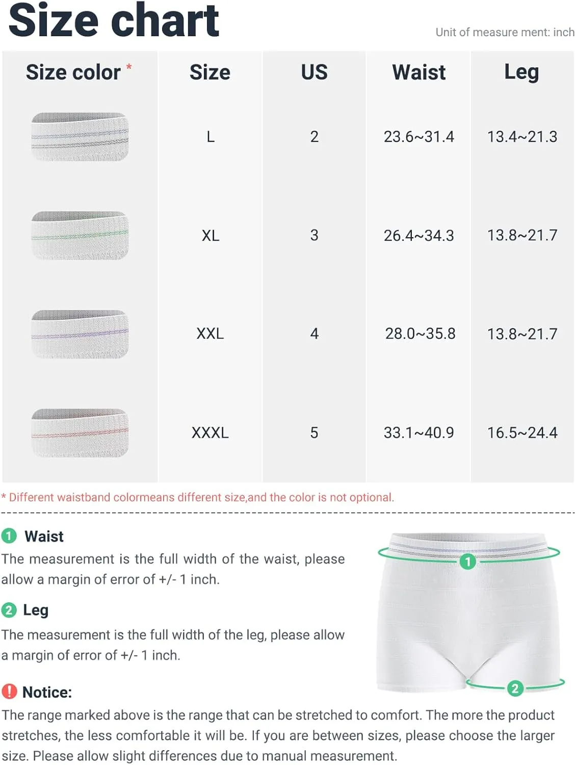 HANSILK Mesh Postpartum Underwear 6 Pack High Waist Reusable Post Bay C-Section Recovery Maternity Panties for Women Washable Mesh Panties (Large)