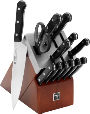 HENCKELS Solution Razor-Sharp 14-pc Self Sharpening Knife Block Set, Chef Knife, Bread Knife, Steak Knife, German Engineered Informed by 100  Years of Mastery