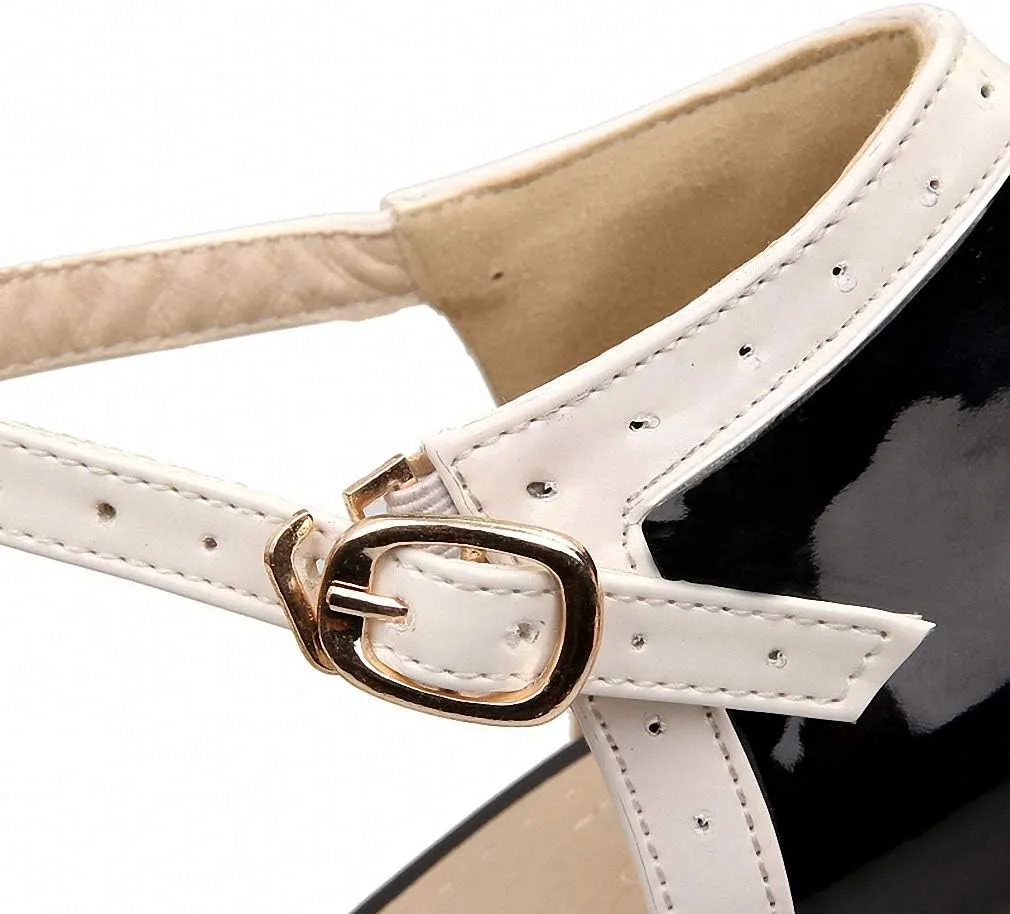 HILIB Women's Platform High Heels Lolita Shoes with Bowknot