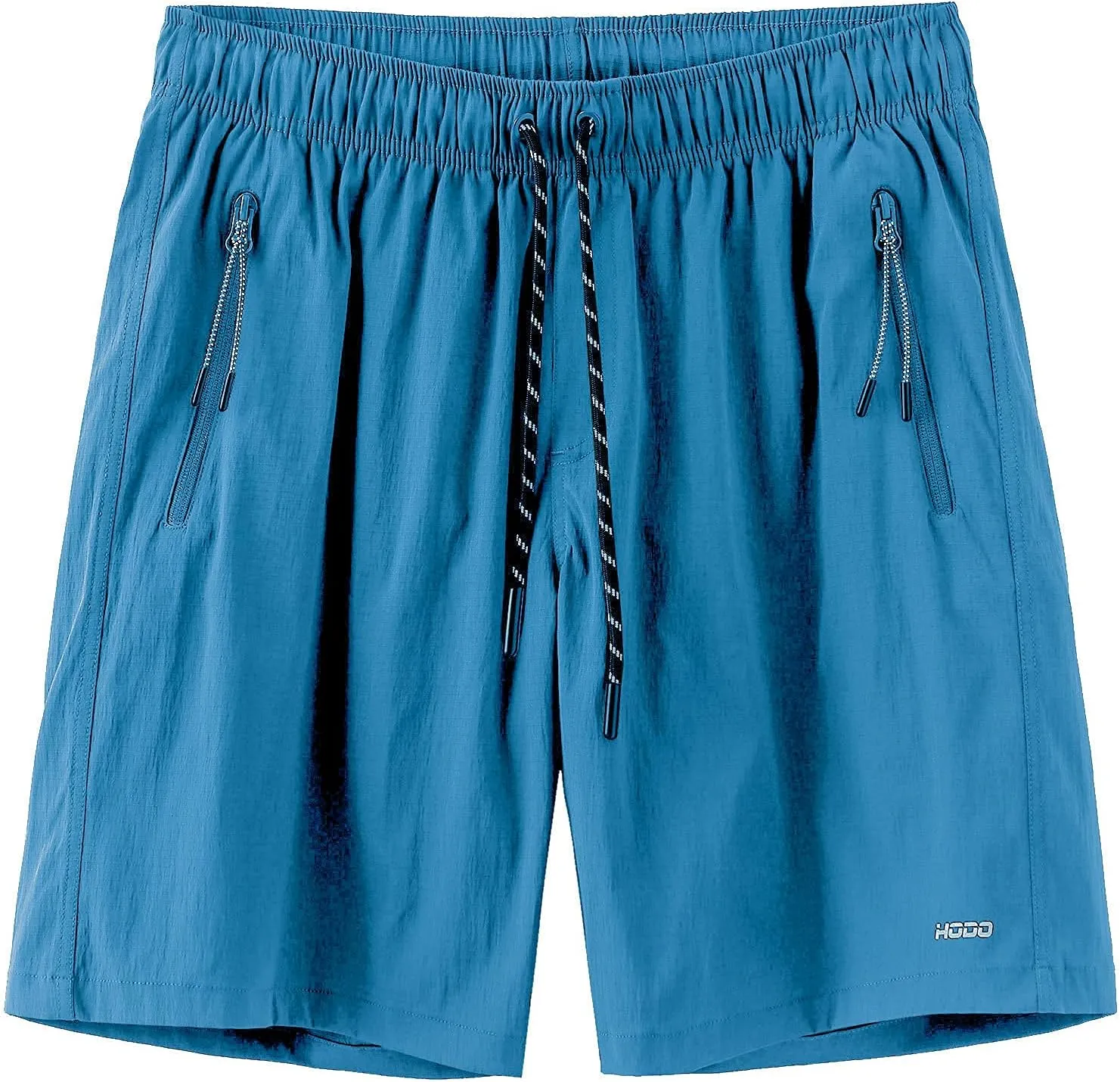 HODOSPORTS Mens No Liner Swim Trunks Quick-Dry with Zipper Pockets