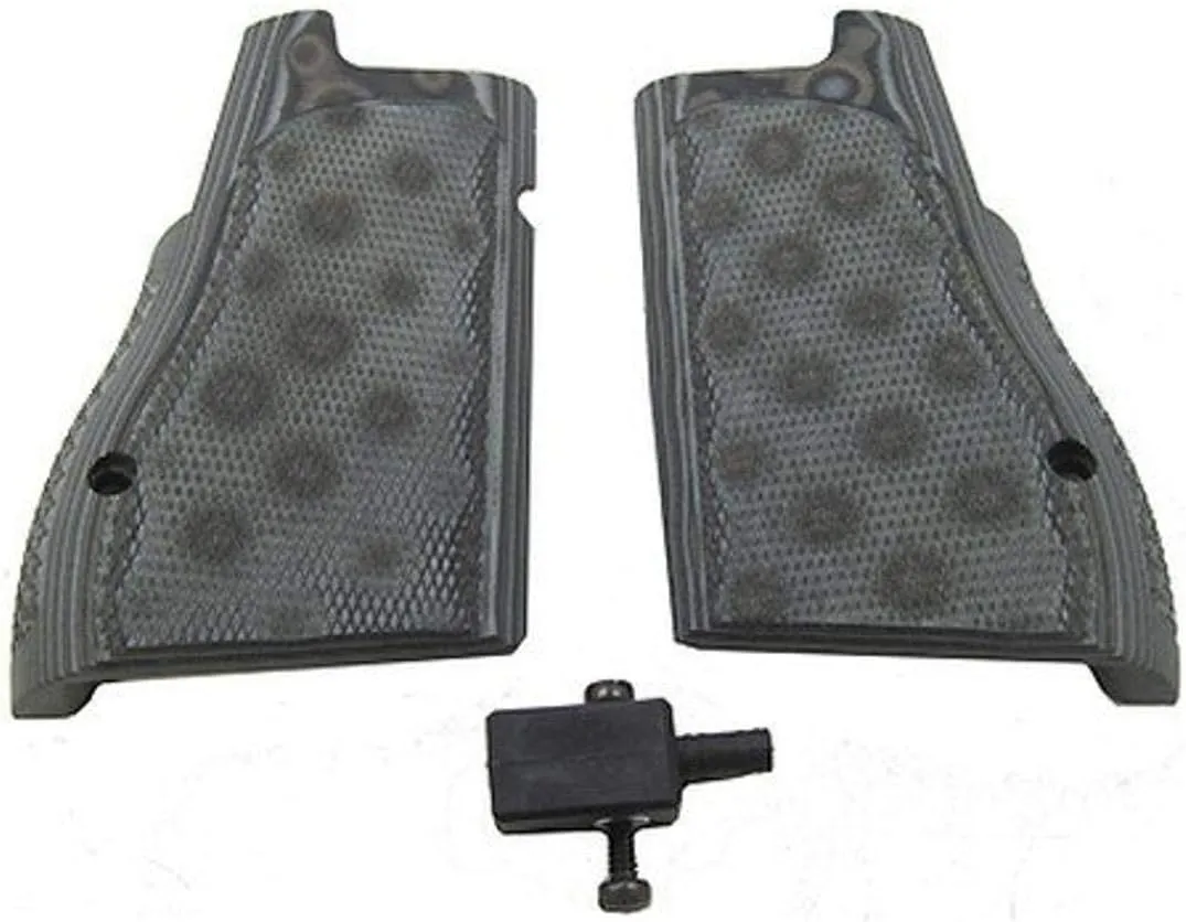 Hogue Desert Eagle Checkered Extreme Series G-10 Grip, Black Grey