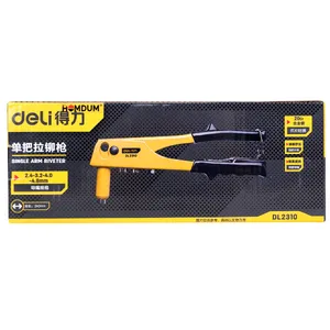 Homdum Non Slip 9.5" Rivet Gun Deli and Rivets, Riveter Nail Gun, Pop Riveter with 300 nos of Blind Rivets.