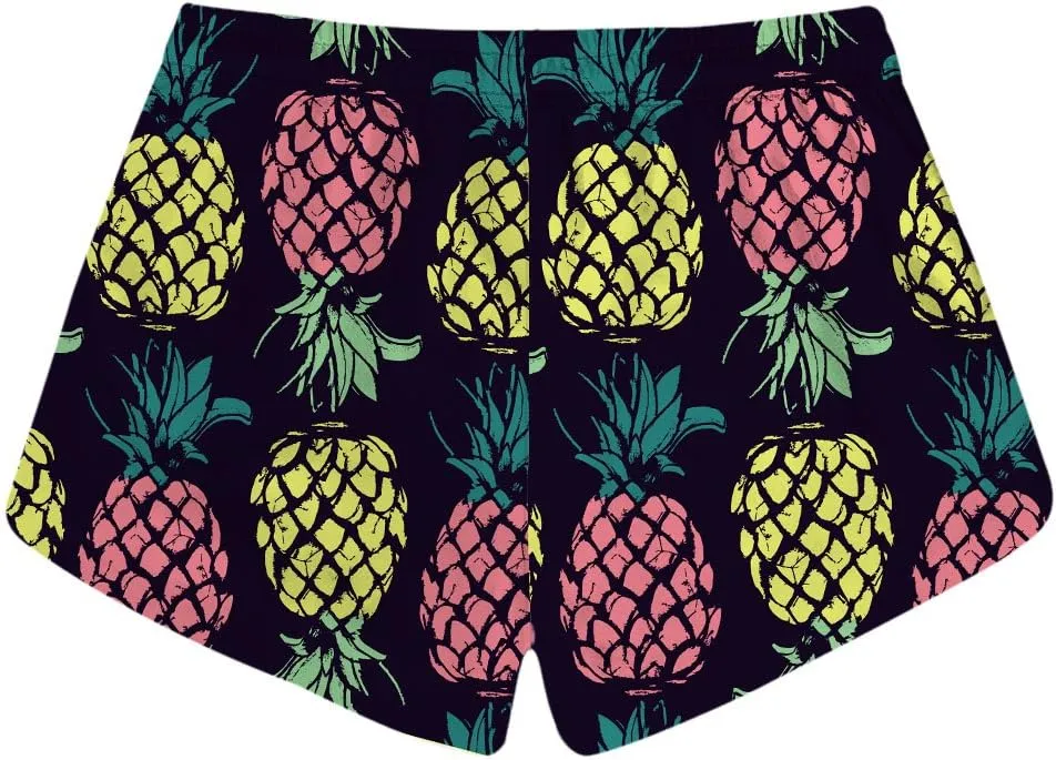 Honeystore Women's Casual Swim Trunks Quick Dry Print Boardshort Beach Shorts