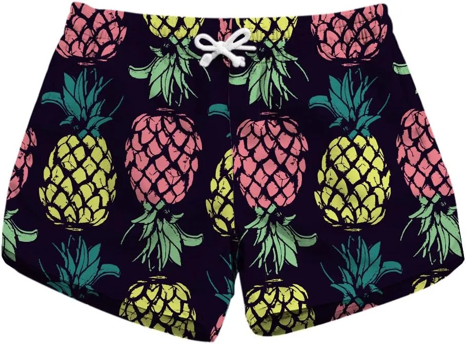 Honeystore Women's Casual Swim Trunks Quick Dry Print Boardshort Beach Shorts