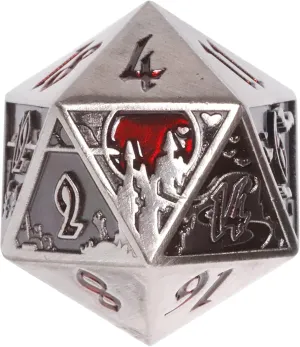 Horizon Dire d20 - Sanguine Call: Elevate Your RPG Experience with Intricately Crafted Vampire Dice for DND