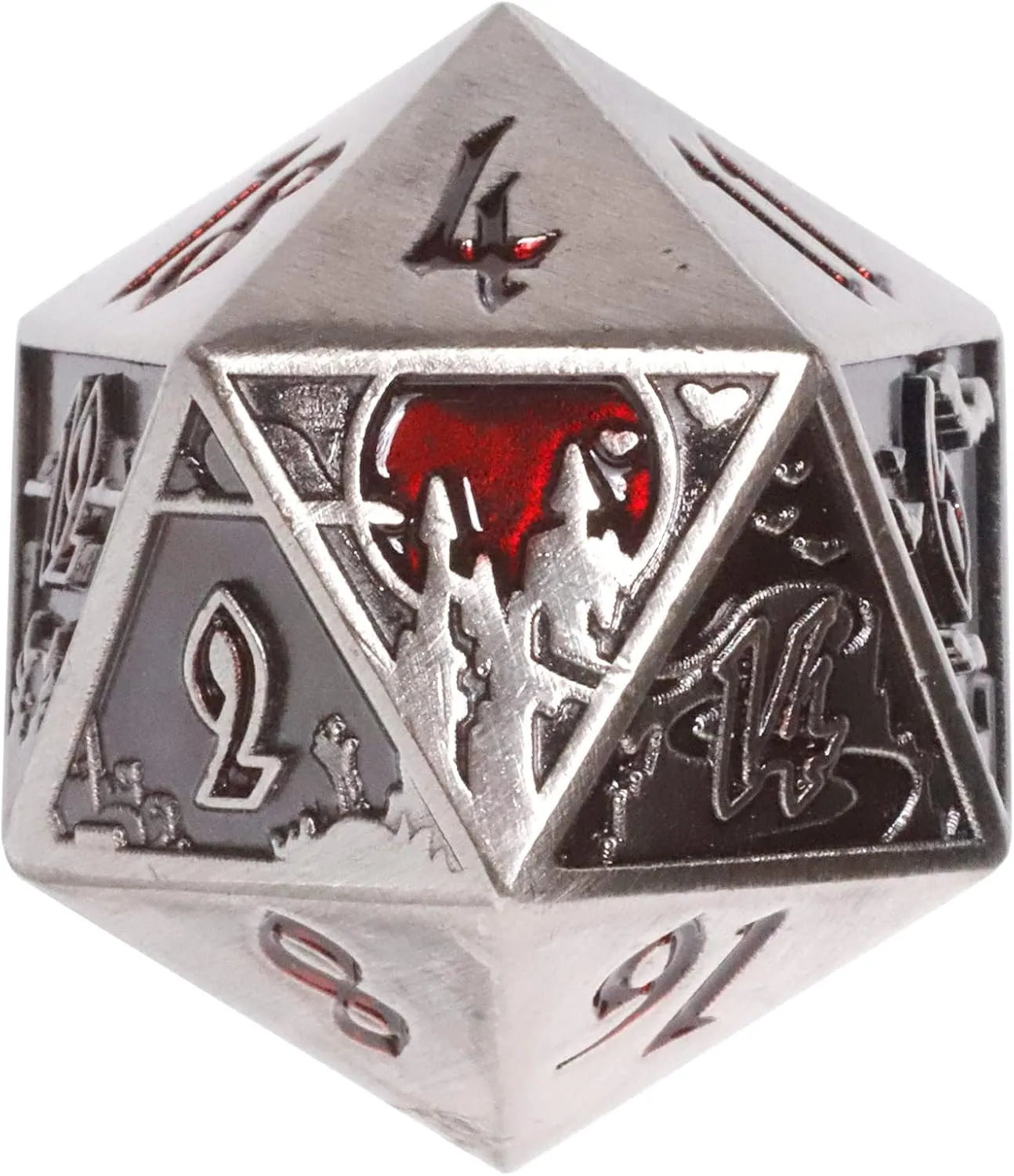 Horizon Dire d20 - Sanguine Call: Elevate Your RPG Experience with Intricately Crafted Vampire Dice for DND