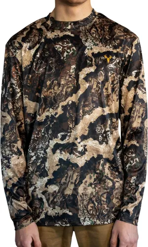 HOT SHOT Men’s Camo Hunting Long Sleeve Shirt – Quick Dry Performance Shirt