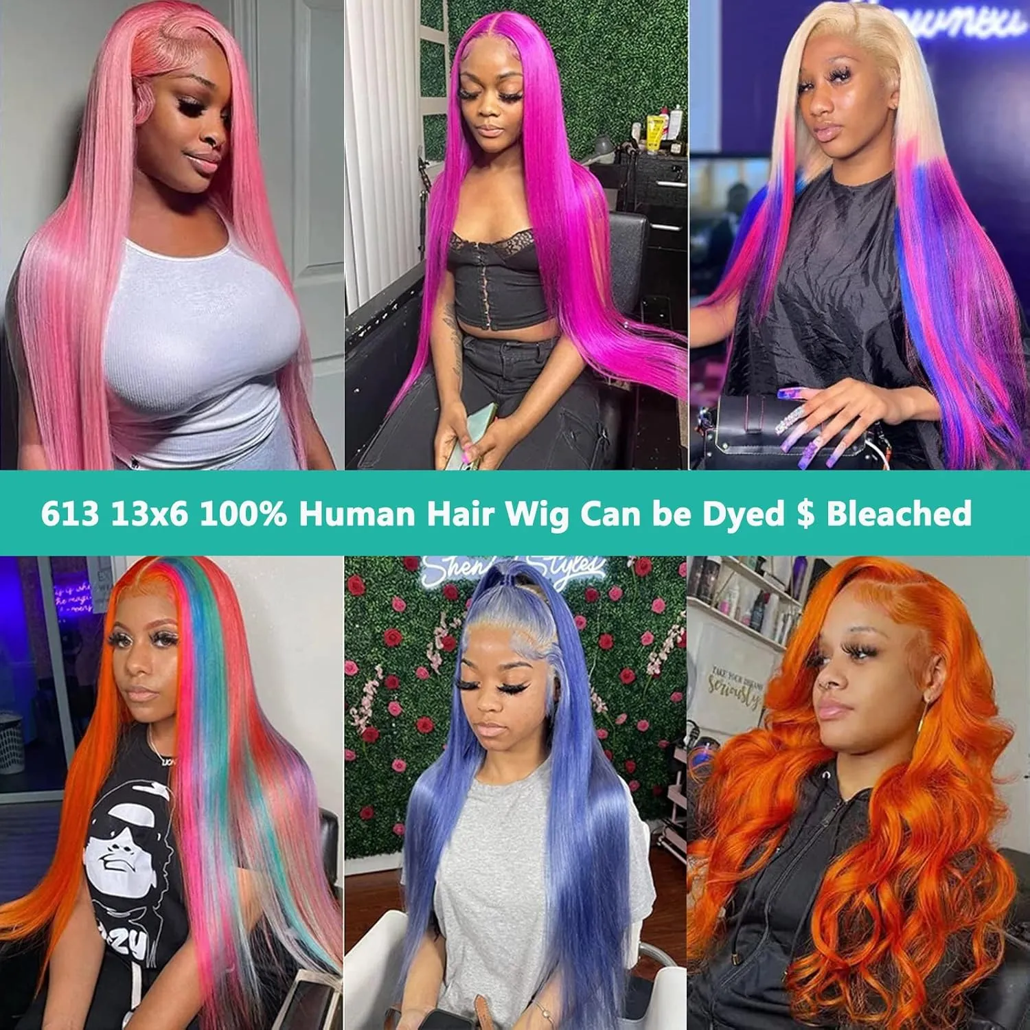 HOTLOVE 28inch 613 Lace Front Wig Human Hair, 13x6 Transparent Lace 613 HD Lace Frontal Wig For Women 200% Straight Blonde Lace Front Wigs Human Hair Pre Plucked With Baby Hair