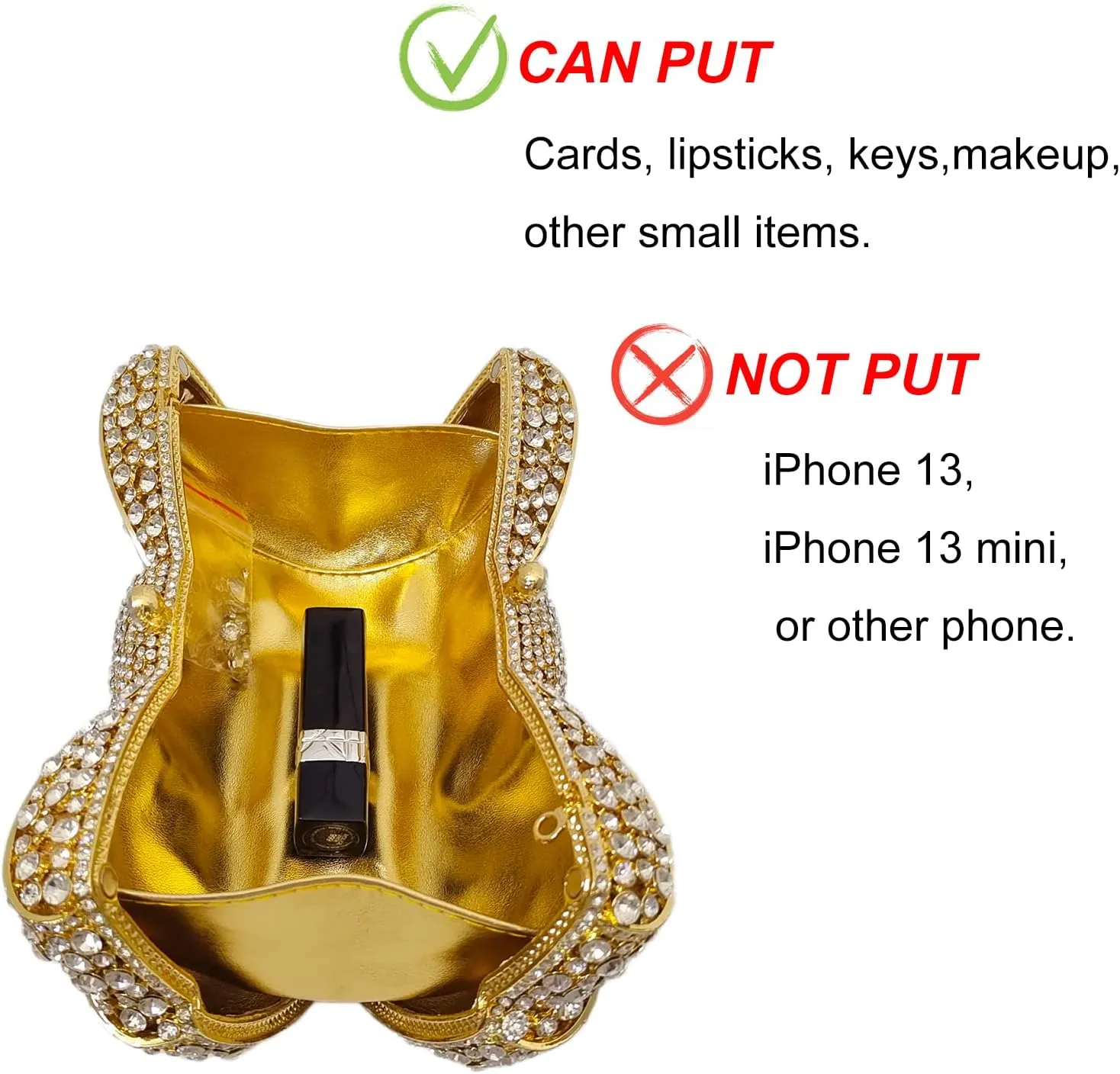 HUANG ZHUANG Bowknot Luxury Crystal Clutch Women Glitter Rhinestone Evening Bag for Party Wedding