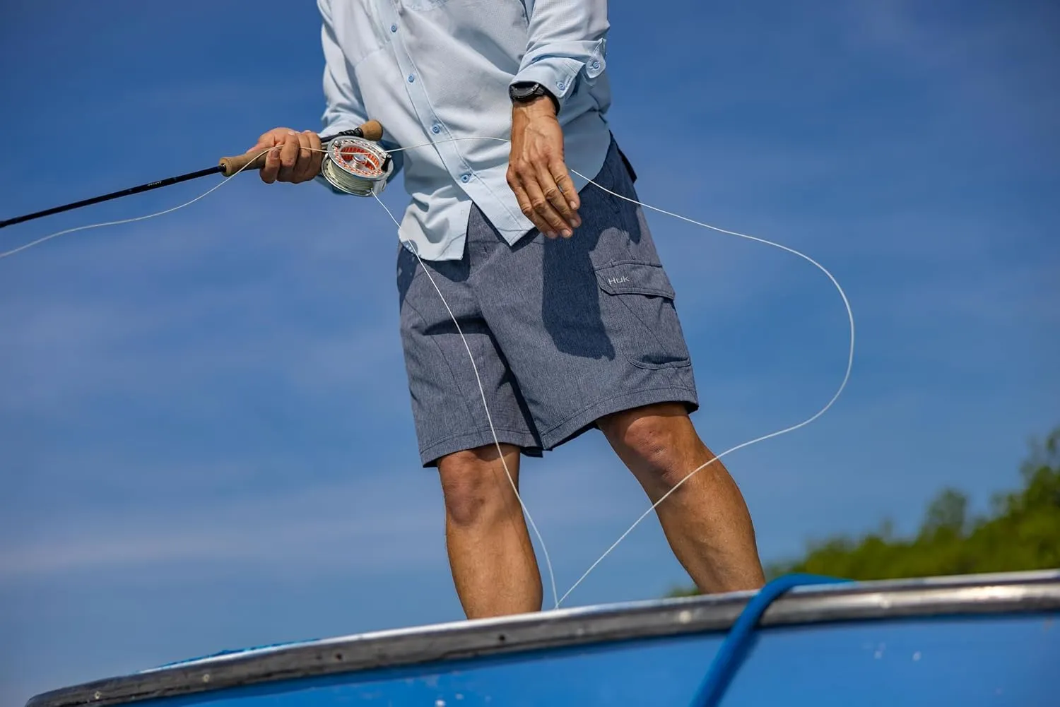 HUK A1a Quick-Dry Performance Fishing Shorts for Men