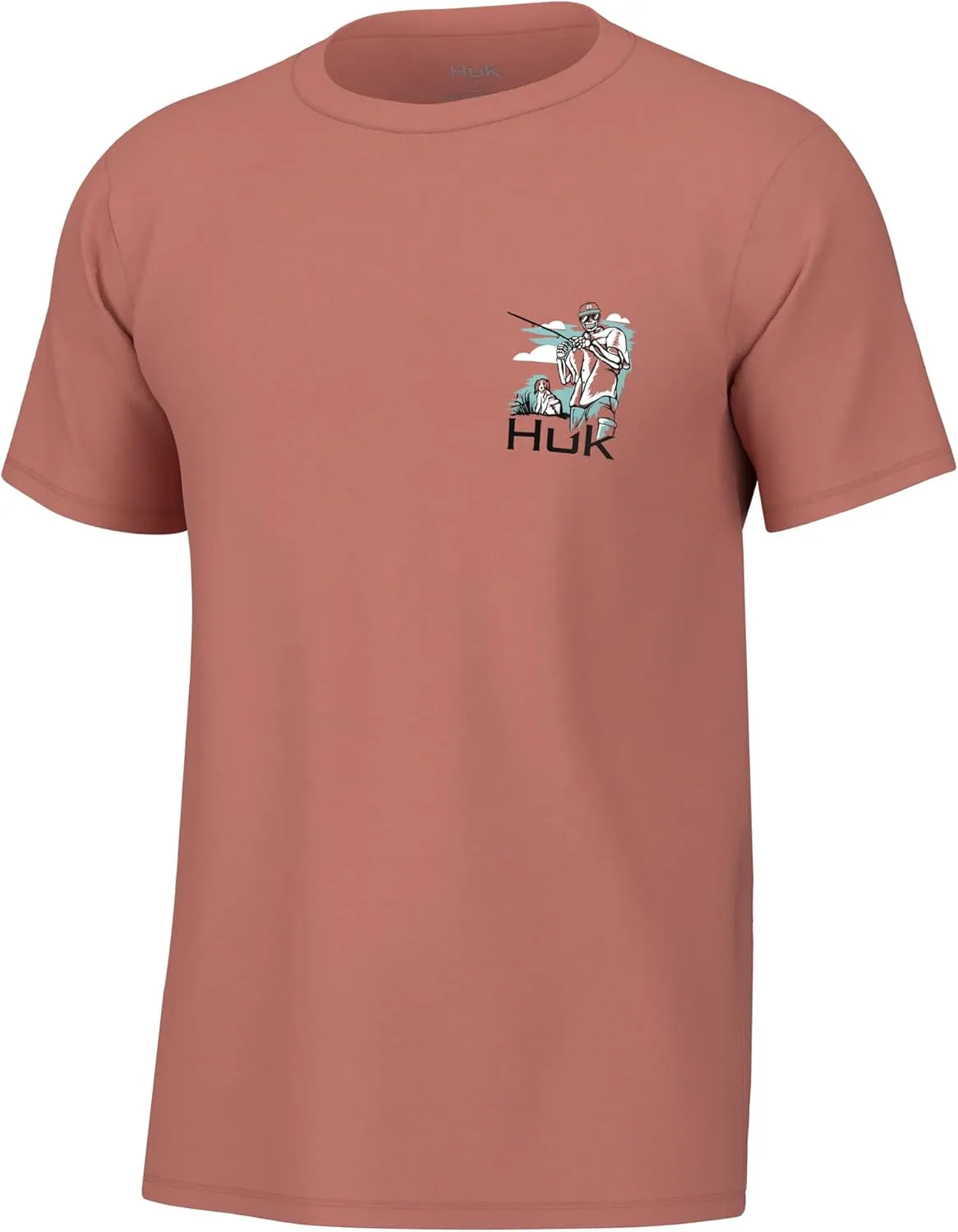 HUK Men's Fishing Graphic Tee, Performance Short Sleeve, Quick-Dry
