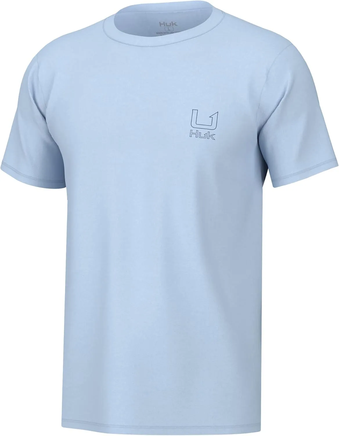 HUK Men's Fishing Graphic Tee, Performance Short Sleeve, Quick-Dry