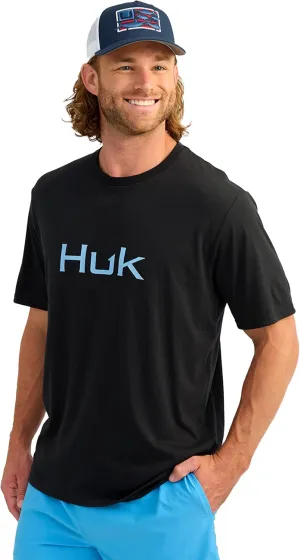 HUK Men's Performance Fishing Logo Tee, Short Sleeve, Quick-Dry