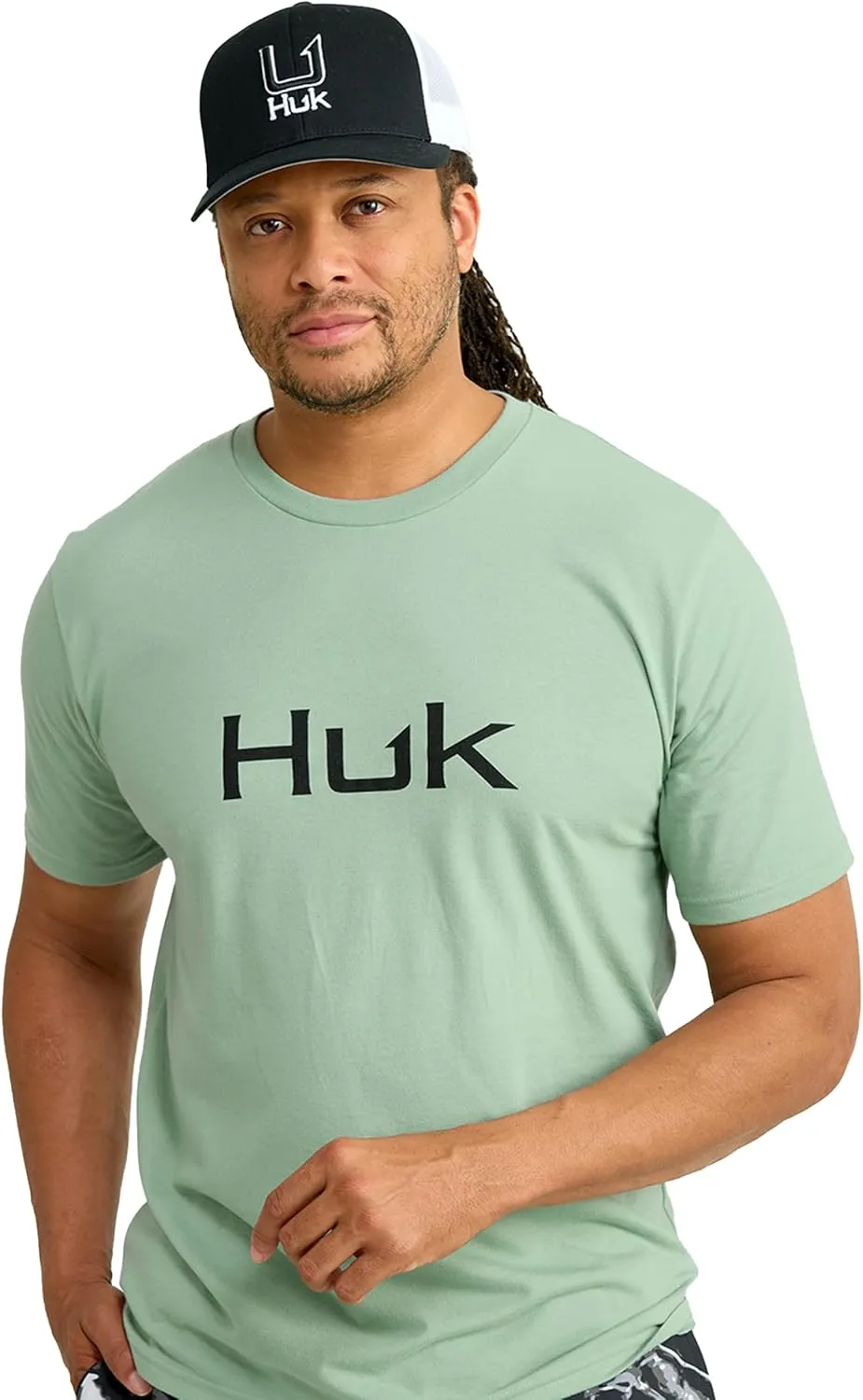 HUK Men's Performance Fishing Logo Tee, Short Sleeve, Quick-Dry