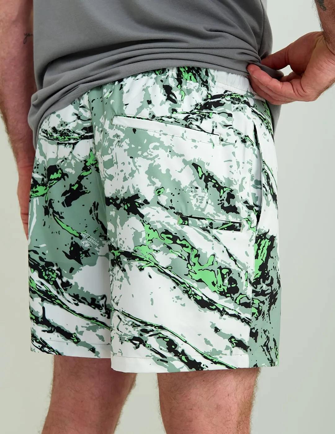 HUK Men's Pursuit Volley Pattern, Quick-Dry Shorts