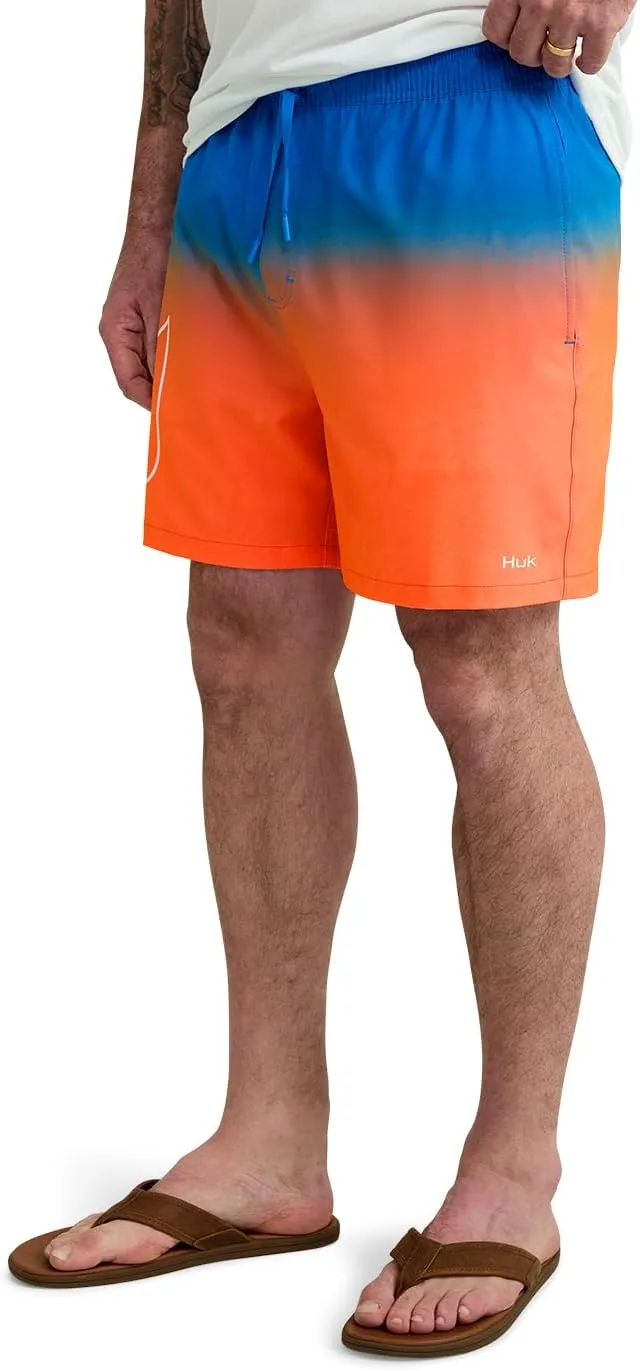 HUK Men's Pursuit Volley Pattern, Quick-Dry Shorts