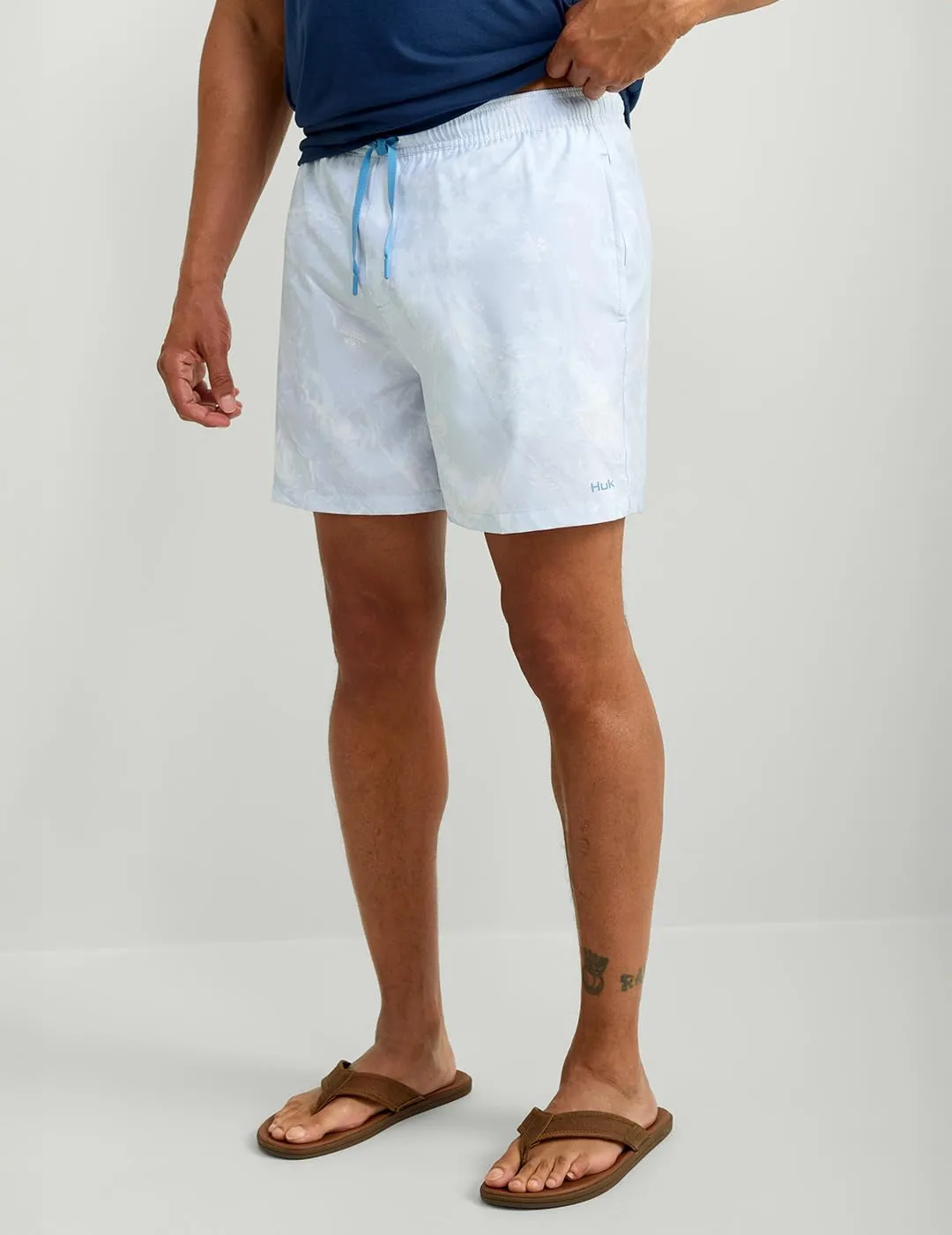 HUK Men's Pursuit Volley Pattern, Quick-Dry Shorts