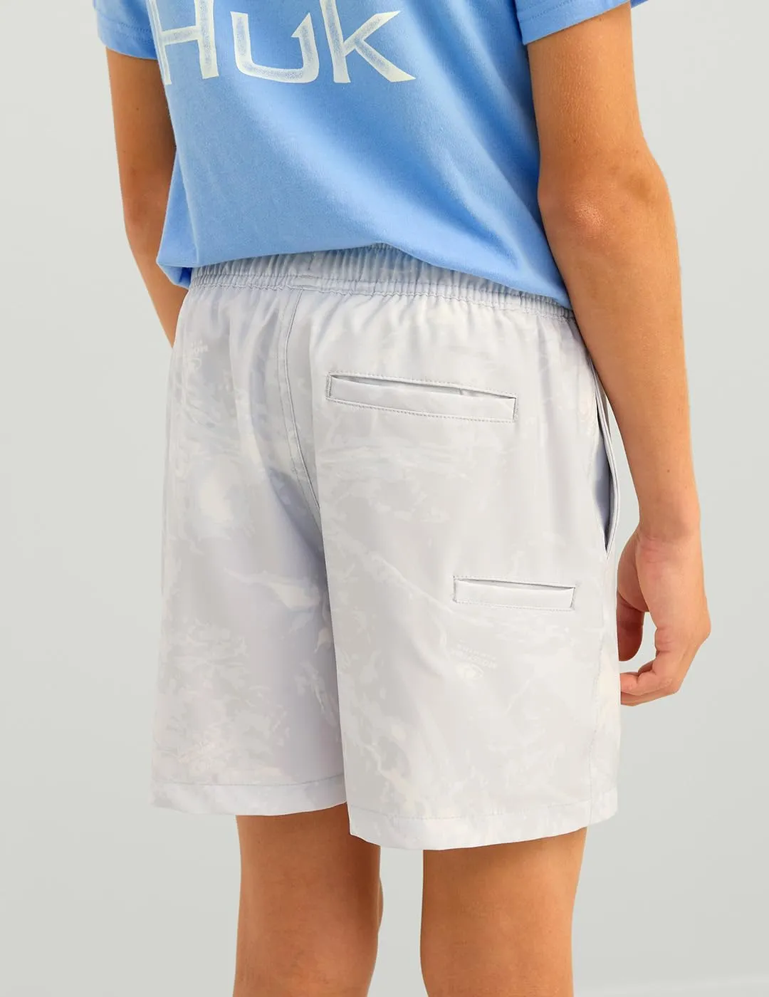 HUK Unisex Kid's Standard Pursuit Volley Pattern, Quick-Dry Shorts