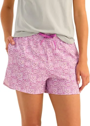 HUK Women's Pursuit Printed Volley, Quick-Dry Fishing Shorts
