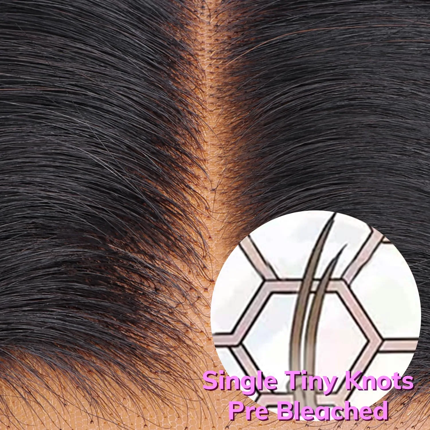 IDN BEAUTY SKINLIKE REAL HD 2X6 Lace Closure Human Hair Scalp-Simulating 0.1mm Ultra Thin HD Closure Pre Bleached Single Knots Pre Plucked Clean Natural Hairlin Natural Black DW 12 Inch