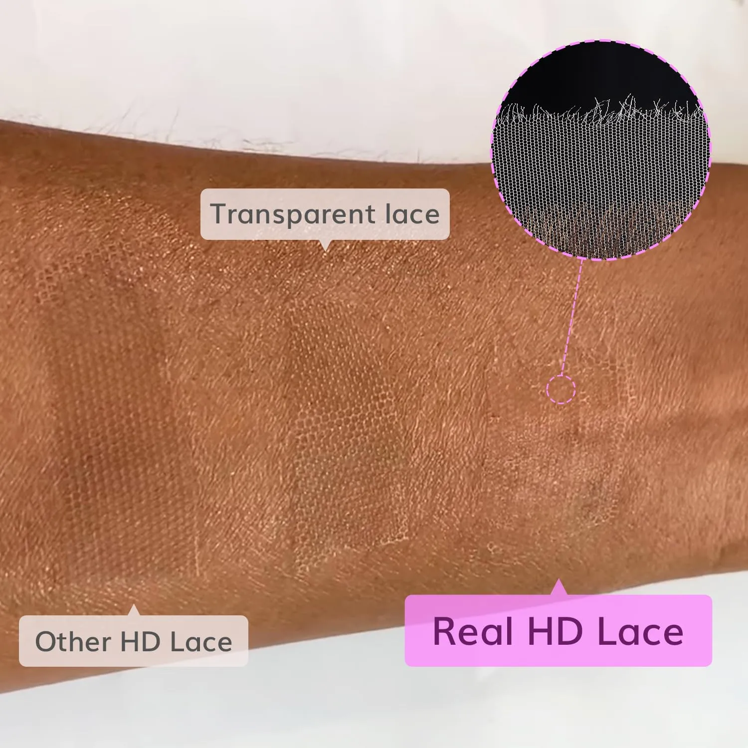 IDN BEAUTY SKINLIKE REAL HD 2X6 Lace Closure Human Hair Scalp-Simulating 0.1mm Ultra Thin HD Closure Pre Bleached Single Knots Pre Plucked Clean Natural Hairlin Natural Black DW 12 Inch