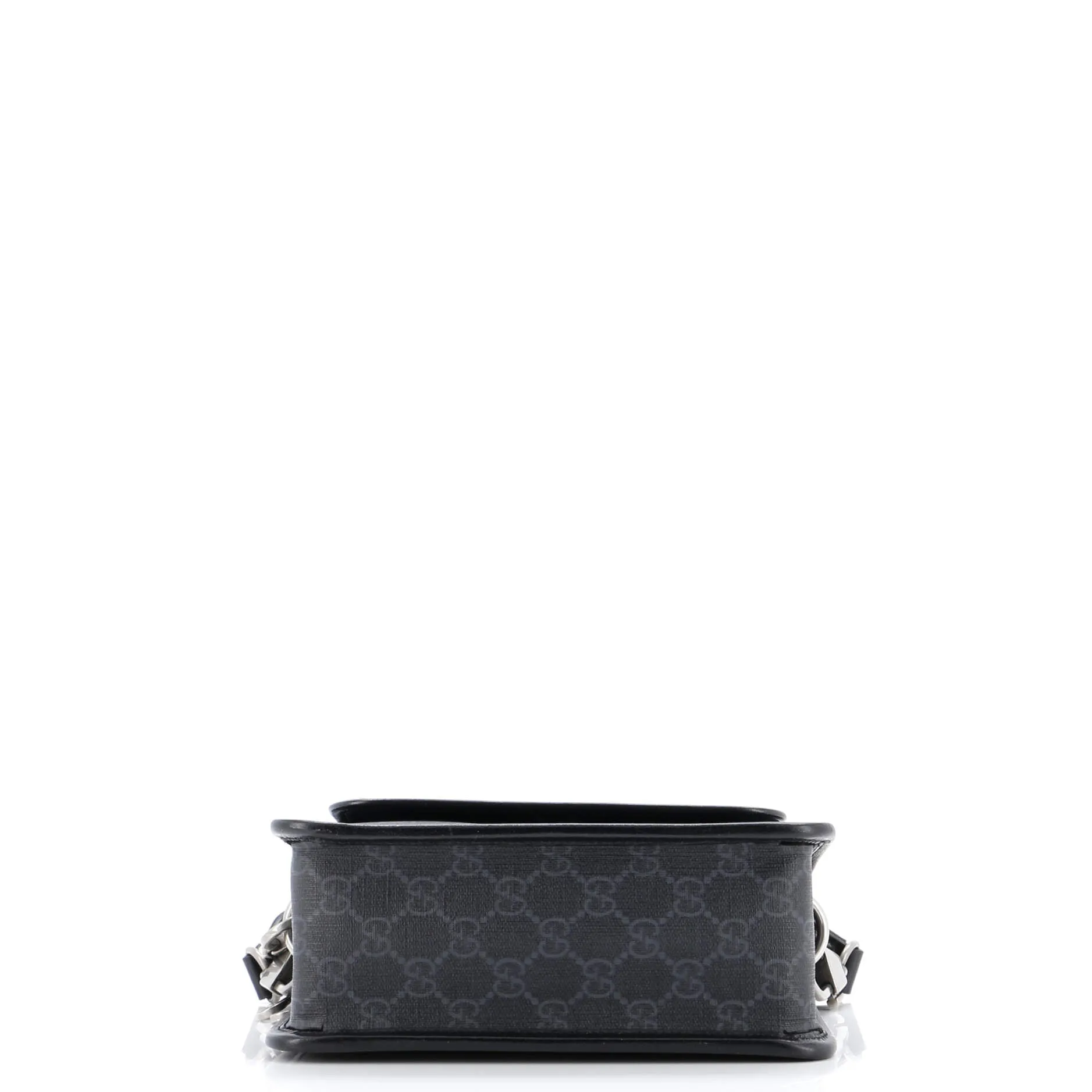 Interlocking G Patch Wristlet Flap Messenger Bag GG Coated Canvas Small