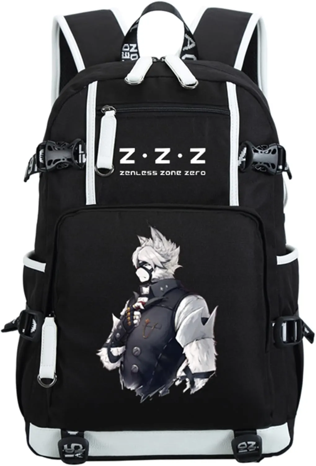ISaikoy Game Zenless Zone Zero Backpack Daypack Bookbag Laptop Bag School Bag with USB Port 11