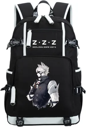 ISaikoy Game Zenless Zone Zero Backpack Daypack Bookbag Laptop Bag School Bag with USB Port 11