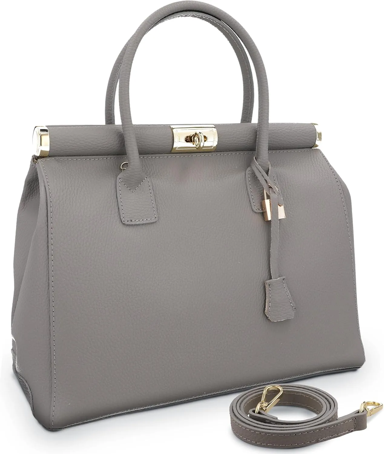 Italian Leather Handbags for Women - Spacious Interior, Durable Hardware, Crossbody Strap, Handmade