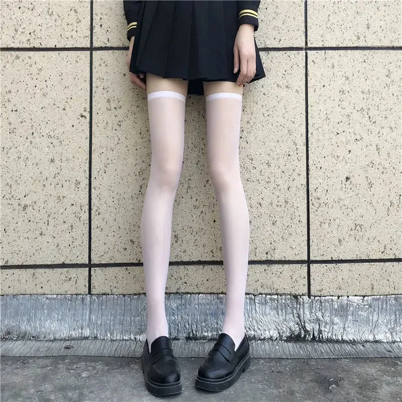 Japanese Style Stockings Lolita Bowknot Fishnet Knee Socks Anti-Snagging Women Hollow Lace Stocking Fish Net Pantyhose