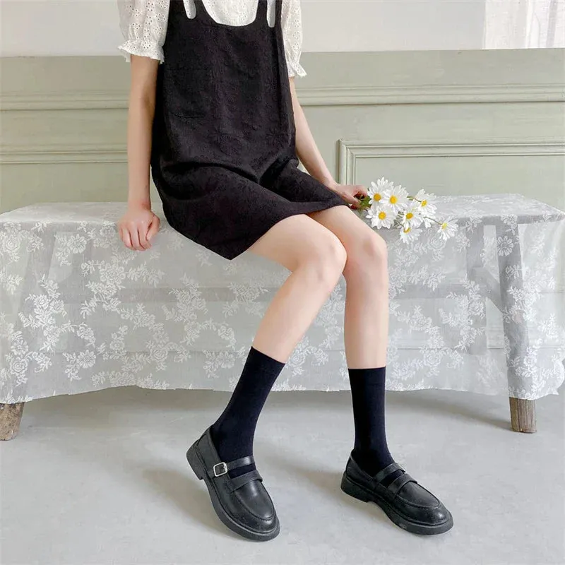 Japanese Style Stockings Lolita Bowknot Fishnet Knee Socks Anti-Snagging Women Hollow Lace Stocking Fish Net Pantyhose