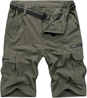 Jessie Kidden Mens Outdoor Casual Expandable Waist Lightweight Water Resistant Quick Dry Fishing Hiking Shorts