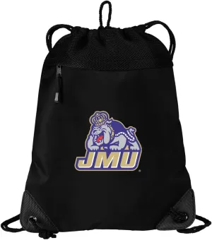 JMU Drawstring Bag James Madison University Cinch Pack Backpack UNIQUE MESH & MICROFIBER