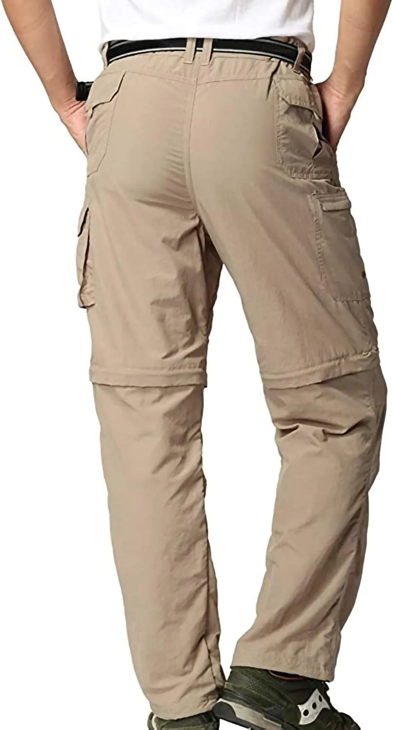 JOMLUN Men’s Hiking Pants Zip Off Cargo Pants Lightweight Quick Dry Convertible Outdoor Shorts