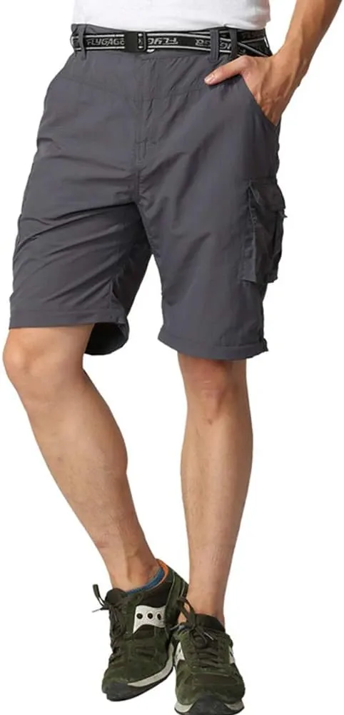 JOMLUN Men’s Hiking Pants Zip Off Cargo Pants Lightweight Quick Dry Convertible Outdoor Shorts