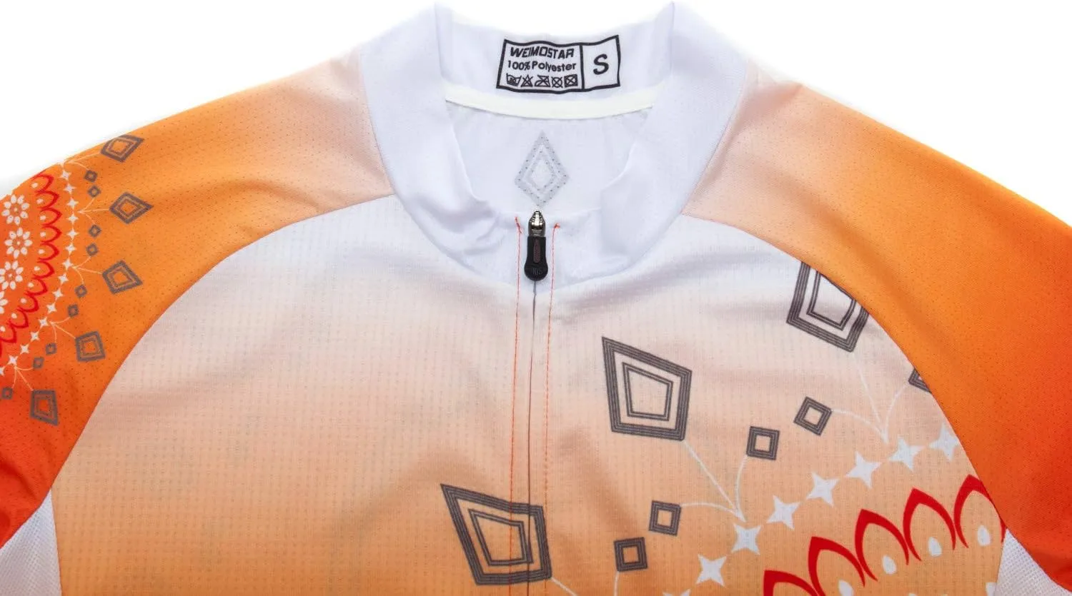 JPOJPO Womens Cycling Jersey,Bike Shirt Quick-Dry Breathable Reflective S-2XL Tops