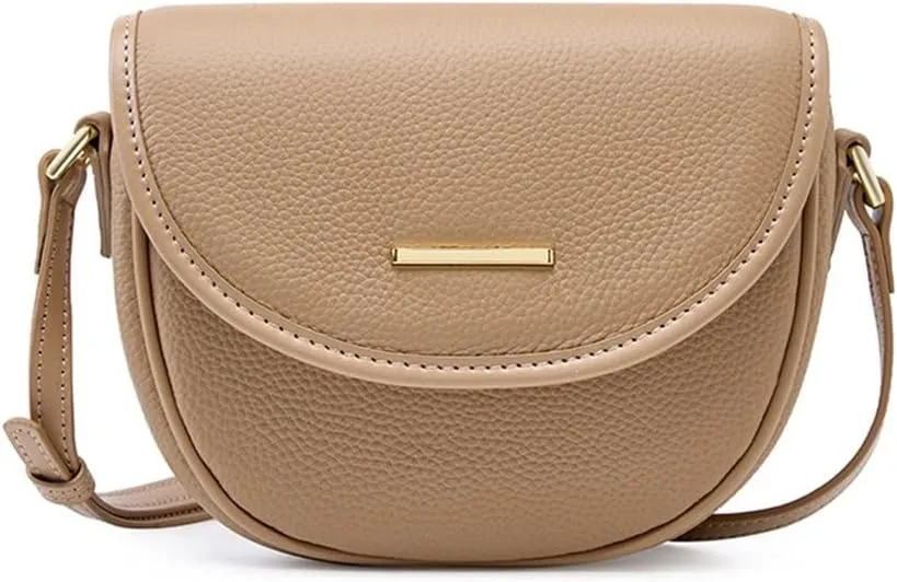 JSEIAJB Mobile Phone Bag Female Bag Baotou Layer Leather Lightweight Casual Mini Small Everything Crossbody Bag