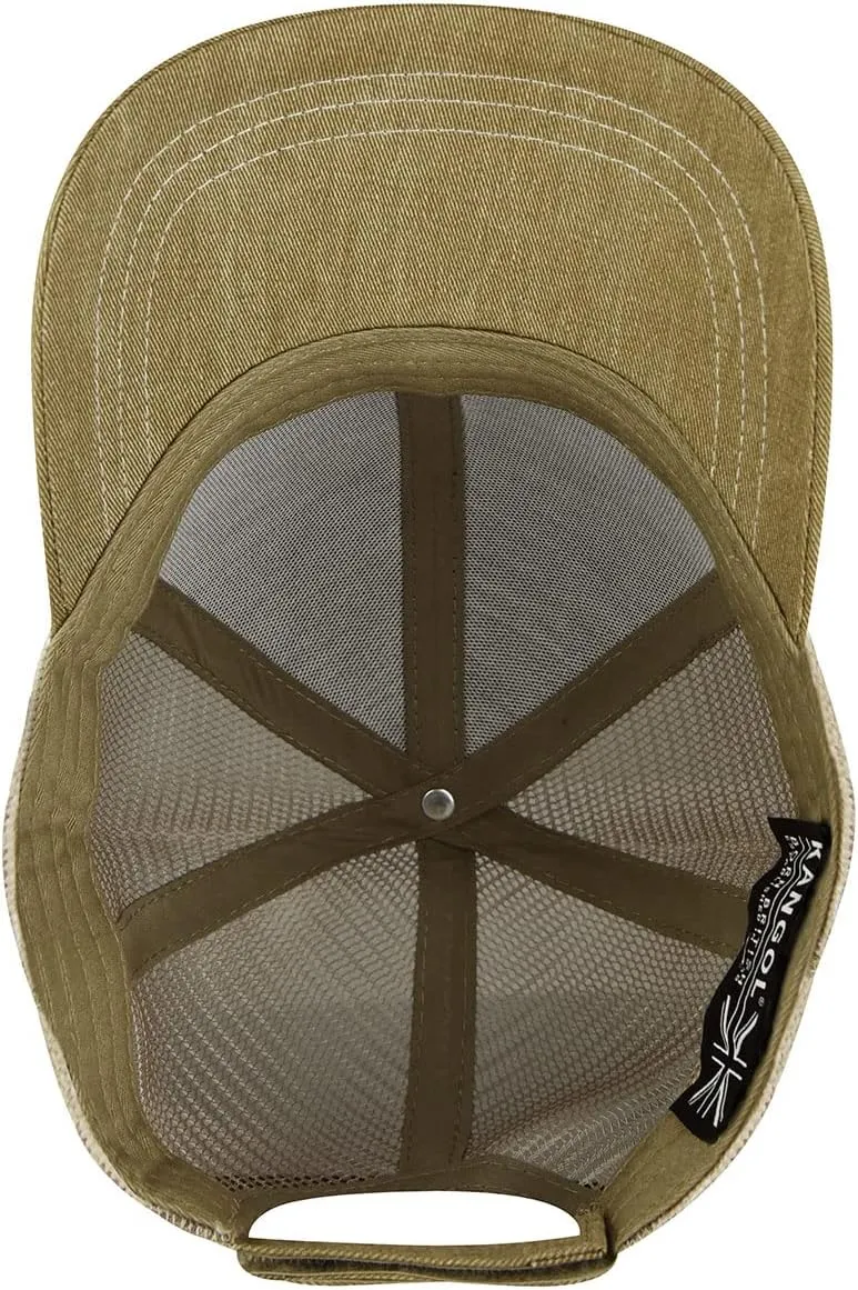 Kangol Distressed Cotton Mesh Baseball