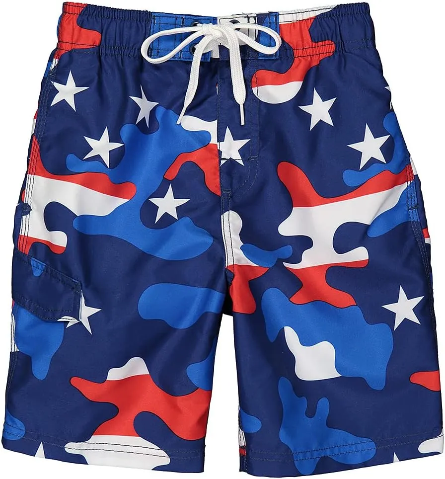 Kanu Surf Avalon Boys Swim Trunks with UPF 50  Sun Protection-Quick Dry Boys Swimsuit
